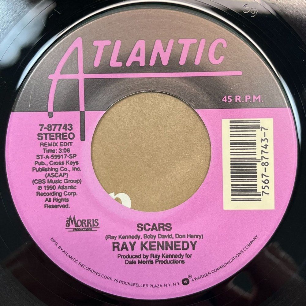 Ray Kennedy Scars / I'm Sending One Up For You 45 Country Atlantic 7-87743